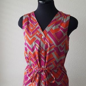 Banana Republic Sleeveless Dress w Cinched Waist